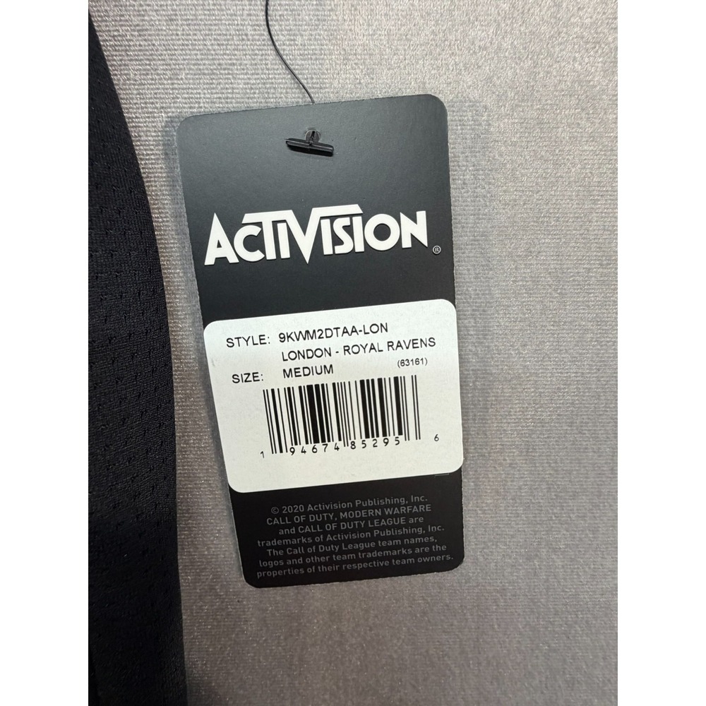 NWT Activision London Royal Ravens Jersey Shirt Medium Black Call of Duty League - Picture 8 of 11